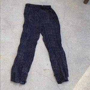 Black/tan high waisted pants